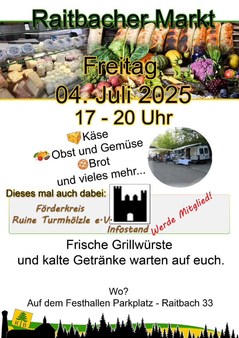 Plakat des Marktes am 4.7.2025 