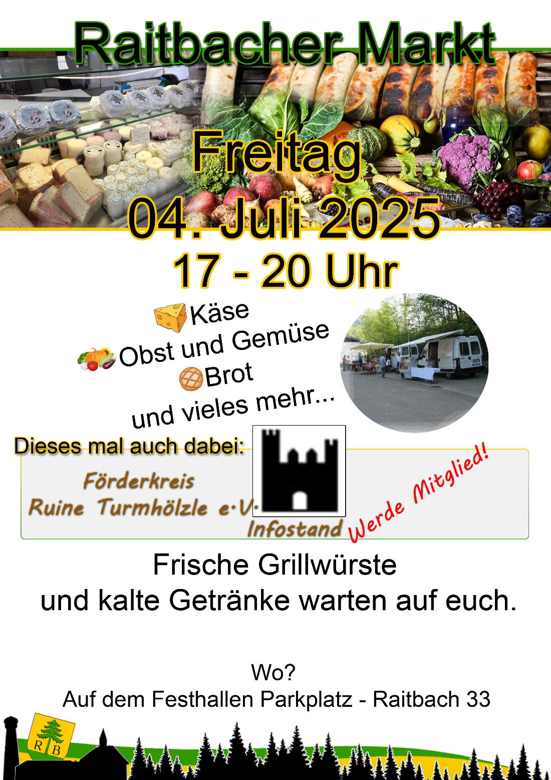 Plakat des Marktes am 4.7.2025 